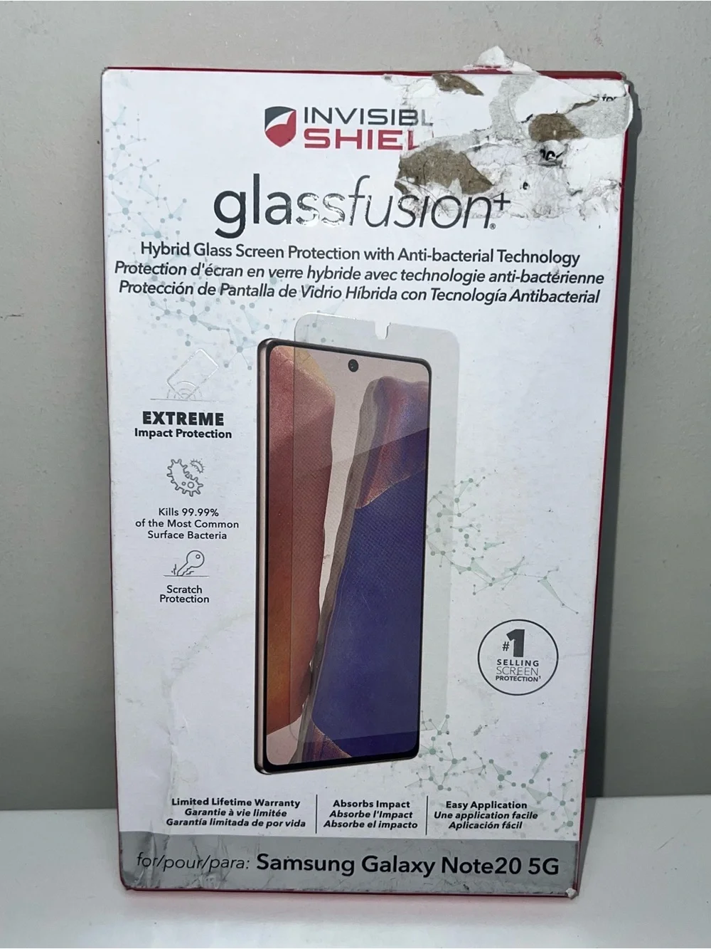 GlassFusion Screen Protector for Samsung Galaxy Note20 5G - White